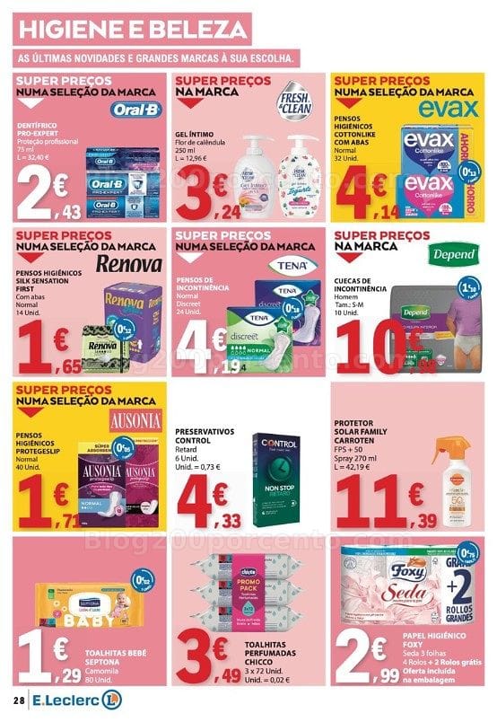 Antevisão Folheto E-LECLERC Promoções de 13 a 19 agosto